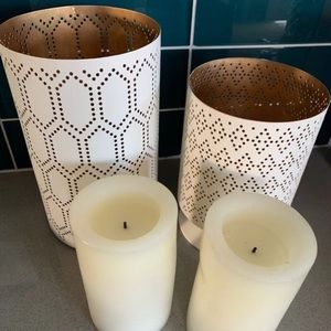 Threshold candle pillars and flameless candles